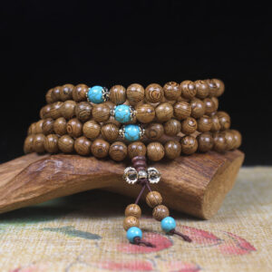 Wholesale Long-term sales of chicken wings and wood beads 108 beads bracelet wooden crafts beads