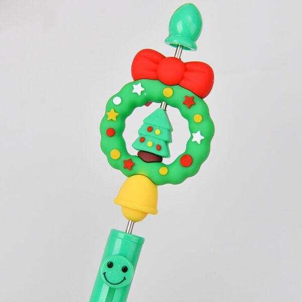 Wholesale 4-piece Christmas series beaded gel pen