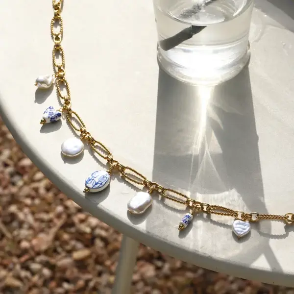 Wholesale 304 Stainless Steel Starfish Conch Flower PVD Coated Real Gold Plated Casual Marine Style Modern Style Waterproof Non Tarnish Waist Chain