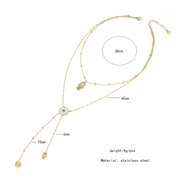 Wholesale Simple Style Flower Butterfly Stainless Steel Plating 18K Gold Plated Pendant Necklace