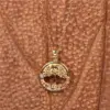 Wholesale Fashion Flower Stainless Steel Copper Pendant Necklace In Bulk