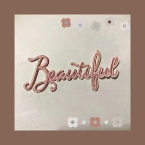 Pink 8.9*4.2 * Self-adhesive * Irregular * English