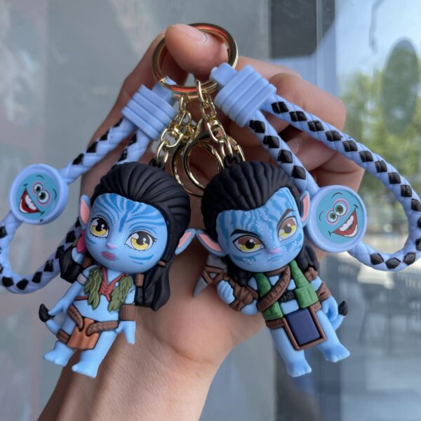 Wholesale Cross-border Cartoon Avatar Keychain Stereo Doll Bag Couple Pendant Car Key Chain Small Gift