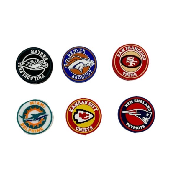 Wholesale Sport Beads DIY Silicone 2D Beads