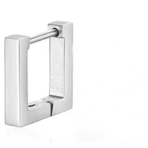 Square Ear Clip Steel Color One MS-118