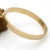 Wholesale Vacuum Plating Real Gold Plated 18K Gold Number 304 Stainless Steel Fashion Waterproof Non Tarnish 304 Stainless Steel Bangle