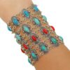 oly-7e5d46d977d649405364c3751afa584e Wholesale Retro oval turquoise bracelet