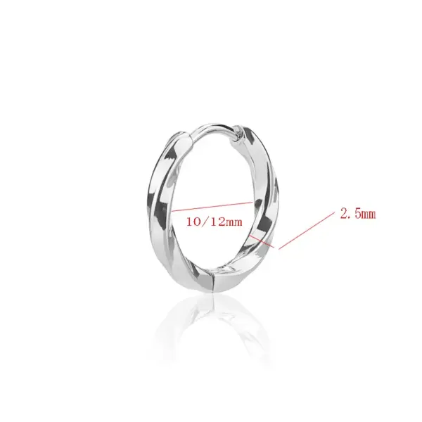 oly-7e63cda6958861449438362522052bf7 Wholesale 201 Stainless Steel Round PVD Coated 18K Real Gold Plated 18K Gold Simple Style Waterproof Non Tarnish Plating Earrings