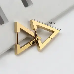 Large Triangle Golden 18mm One Piece