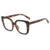Wholesale New Style Simple and Fashionable Leopard Print Frame Plain Plain Mirror Internet Celebrity Same Style Distinctive Instagram European and American Anti-Blue Light Glasses Frame