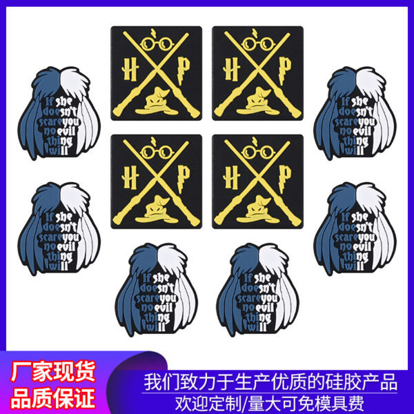 Wholesale Cross-border New Witch Silicone Beads European and American Men and Women DIY Beaded Ornaments Straight Hole English Letter Dropbeads