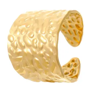 18K Real Gold Hammer Pattern WG-1081