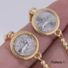 Wholesale Jewelry Simple Style Classic Style Cross Virgin Mary Copper 18K Gold Plated Plating Bracelets