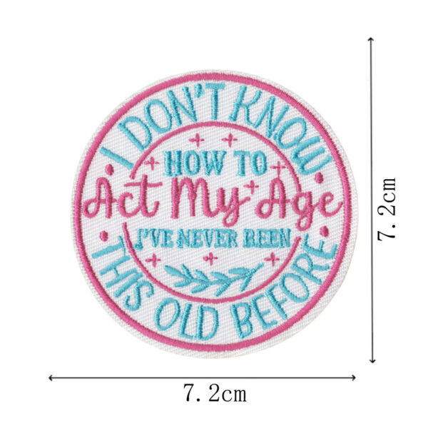 Wholesale Bar-themed colorful English letter embroidered patch