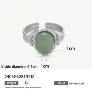 2405gs28191jz (Green Aventurine) / Adjustable Opening