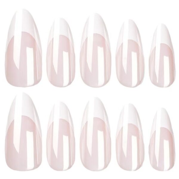 Wholesale Hailey's Same Style Electroplated French European and American Creative Cross-Border Wearable Nails, Simple and Versatile, Ultra-Thin Detachable Wearable Nails