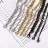Wholesale Simple Style Solid Color Stainless Steel Plating Necklace 1 Piece
