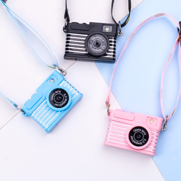 Wholesale 1688 Cotton Doll Smiley Face Strap Webbing Luminous Sound Camera Pendant Ppy Mini Camera Backpack Bag