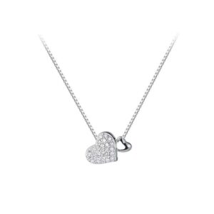 Double love necklace [silver]