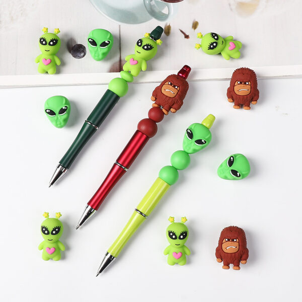 Wholesale Bigfoot 3D silicone beads DIY beaded pen