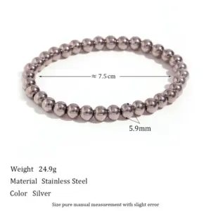Silver / One Size / 5.9mm