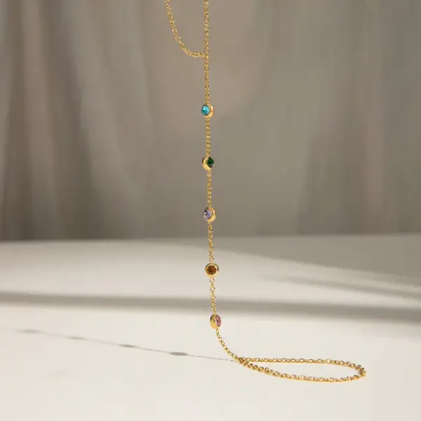 PVD Coated Real Gold Plated Geometric 304 Stainless Steel Simple Style Classic Style Waterproof Non Tarnish 304 Stainless Steel Bracelets