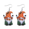 Wholesale Cute Thanksgiving Pumpkin and Maple Leaf Pendant Earrings