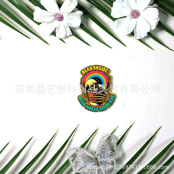 Wholesale Specializing in cross-border best-selling sequined acrylic DIY accessories and jewelry - Skull series from Jingyi Innovation Factory