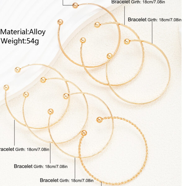 Wholesale Cross-border Europe and the United States new retro multi-layer diamond pattern bracelet women's fashion luxury exaggerated alloy jewelry