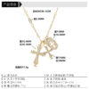 Wholesale Cross-border New Cross Full Diamond Titanium Steel Necklace Men's All-match High-end Sense Woolen Chain Fade-free Jewelry Necklace Women