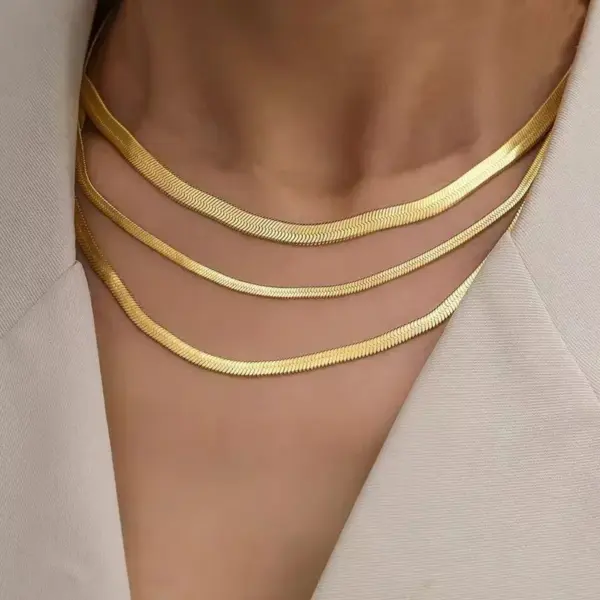 Geometric 304 Stainless Steel Casual Hip-Hop Plating 304 Stainless Steel Necklace