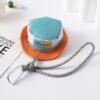 Wholesale New Candy-Colored Creative Hat Shape Fashionable Keychain Sweetheart Mini Creative Pendant Heart Shape