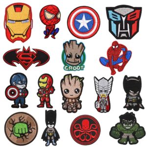 16 superheroes * size as shown