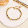 Casual Simple Style Round Titanium Steel 18K Gold Plated Bracelets In Bulk