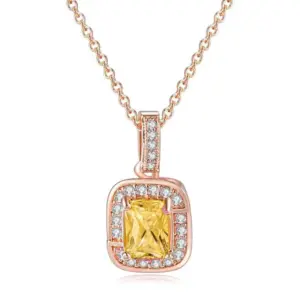 Rose Gold + Yellowstone Necklace