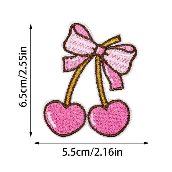 Wholesale Cherry-themed embroidered patches