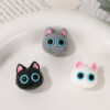 Wholesale Cartoon cat cute straight hole bead