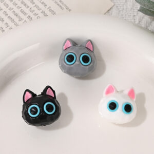 Wholesale Cartoon cat cute straight hole bead