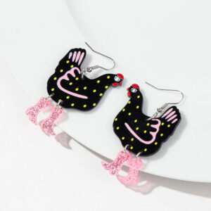 Black pink feet