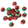Wholesale Five-pointed star Christmas tree print DIY beads