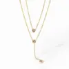 Wholesale Jewelry Simple Style Necklace Stainless Steel Titanium Steel PVD Coated Plating Pendant Necklace