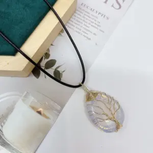 Protein Gold / Lucky Tree Water Drop (Light Pendant) 11.5G