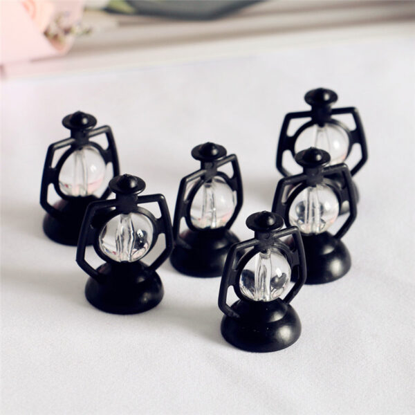 Wholesale Dollhouse Miniature Food Toy Scene Model Dollhouse Accessories Mini Retro Artificial Small Kerosene Lamp Ornaments