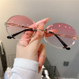 Gold frame gradient flakes