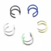 Wholesale 1 Piece Basic Simple Style Solid Color Plating 304 Stainless Steel Ear Cuffs
