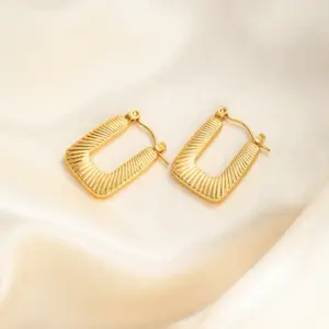 Rectangular Grain Earrings