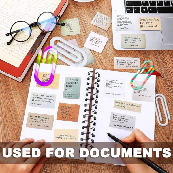 Wholesale Blank unfinished transparent acrylic paper clip bookmark DIY paper clip notebook file book card holder printing