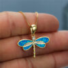 Wholesale Yansheng cross-border source wish New ins cold style gold dragonfly Aobao necklace women's simple fashion necklace