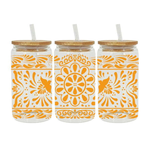 Wholesale Simple solid color pattern 16oz Cup UV DTF Wraps