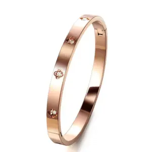 40A-D-7 Rose Gold Diamond Bracelet